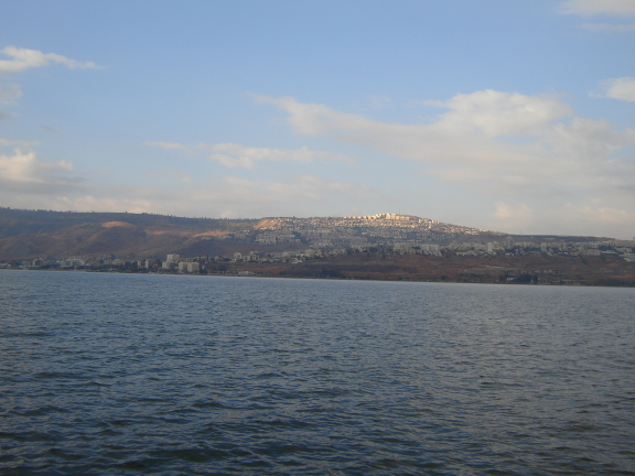 Sea of Galilee from boat