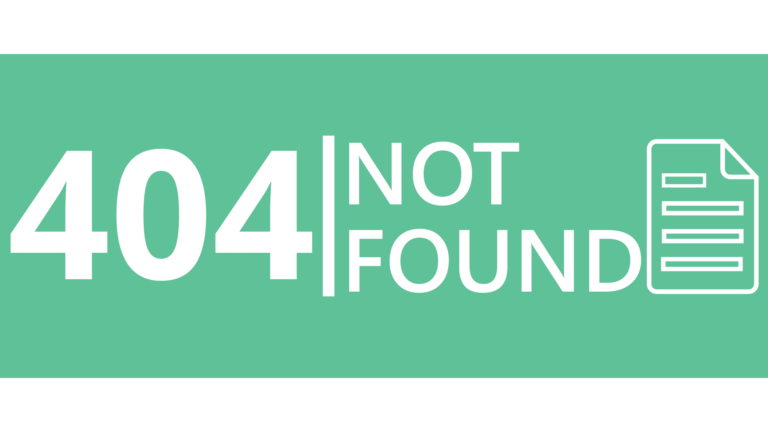 404 Error - Not Found