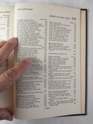 Index of First Lines - Armed Forces Hymnal