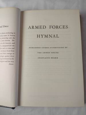 Armed Forces Hymnal Title Page