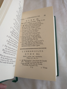 Olney Hymns showing Amazing Grace in my facsimile copy