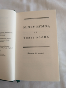 Olney hymnal title page 1