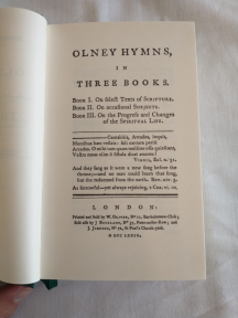 Olney hymnal title page 2