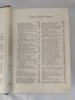 Presbyterian Hymnal Index of First Lines