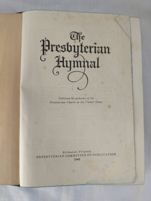 Presbyterian Hymnal Title Page